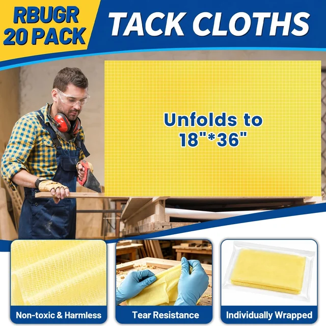 Dust-Removing Tack Cloths · 20 Pack — closer product view