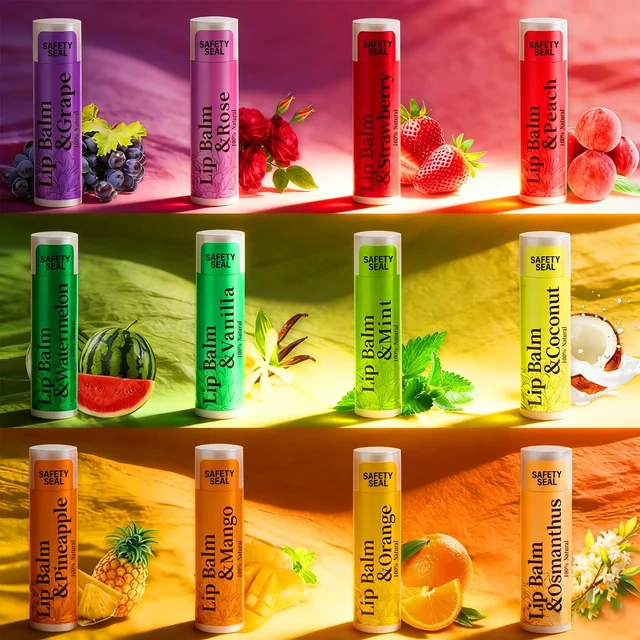 12-Flavor Lip Balm · 84 Pack — closer product view
