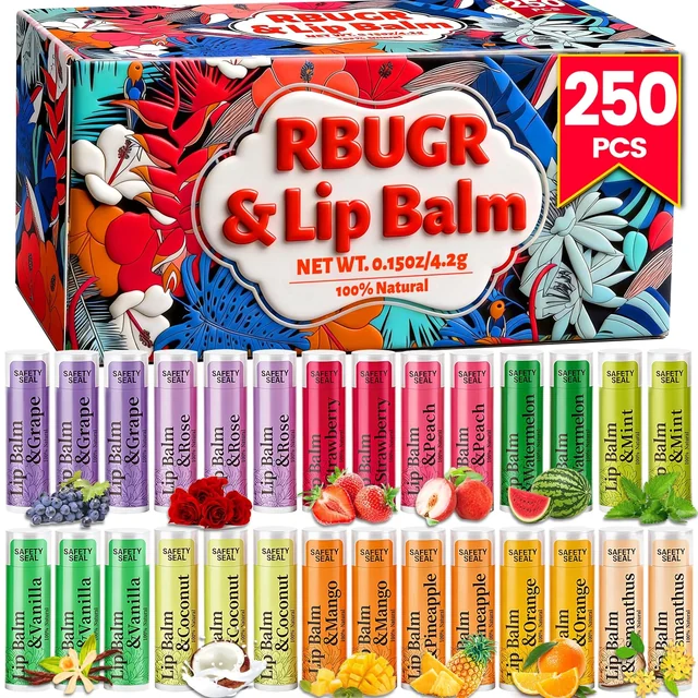 12-Flavor Lip Balm · 250 Pack